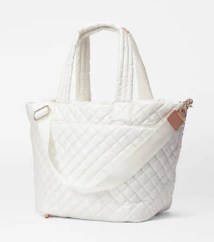 Medium Metro Tote Deluxe - Pearl Metallic