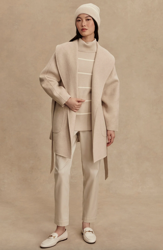 Edgemore Wrap Jacket - Pumice Stone Marl