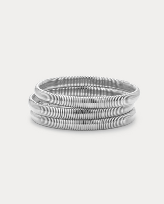Mini Flex Snake Chain Bracelet (Single Bracelet) - Silver