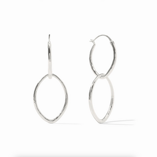 Fleir-de-Lis 2 in 1 Earring - Silver
