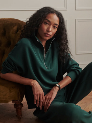 Hawley Half Zip Sweater - Ponderosa Pine