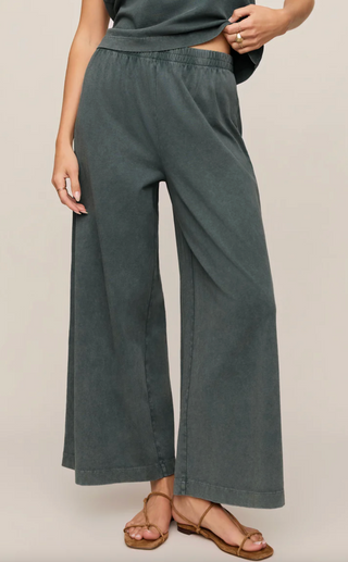 Scout Jersey Crop Flare Pant - Emerald Cove