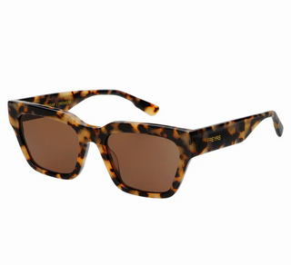 Hayden Acetate Unisex Rectangular Sunglasses - Milky Tortoise