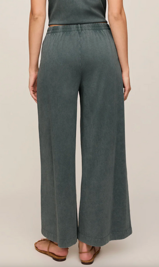 Scout Jersey Crop Flare Pant - Emerald Cove