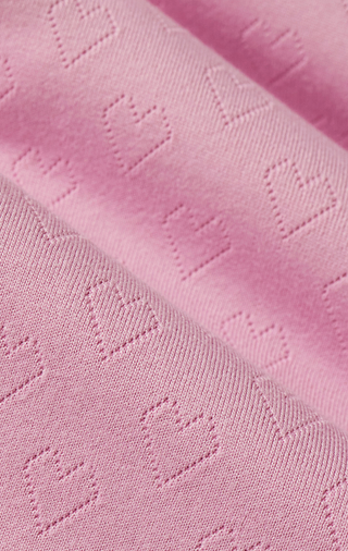 Maison Pointelle Long Sleeve Top - Pink Crush