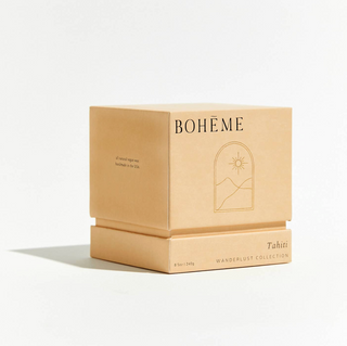 Boheme Scented Candle with Soy Wax Blend - Tahiti