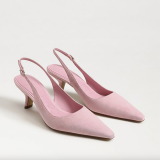 Bianka Slingback Pump - Primrose Pink Suede