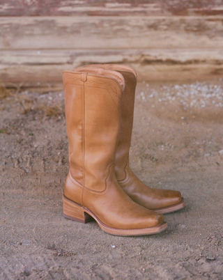 The Charlie - Camel/Cowhide
