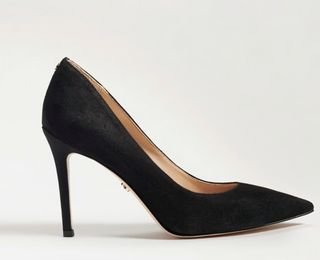 Hazel Pointed Toe Heel - Black Suede