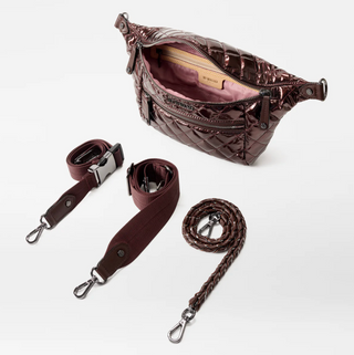 Small Crosby Crossbody Sling - Bordeaux Lacquer