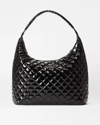 Large Metro Shoulder Bag II - Black Lacquer