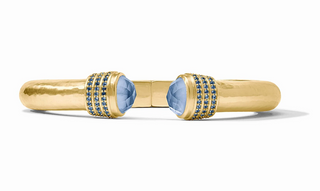 Luna Demi Cuff - Iridescent Chalcedony Blue
