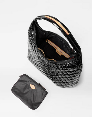 Large Metro Shoulder Bag II - Black Lacquer