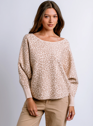 Ryu Cheetah Top - Cream/Beige