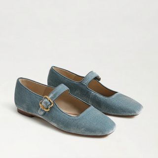 Michaela Mary Jane Flat - Azure Blue