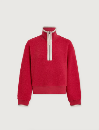 Anika Half Zip Fleece - Pink Begonia