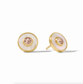 Colette Circle Stud-Champagne-OS