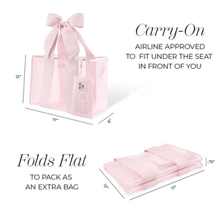 Case-Mate Ballet Pink Bow Jelly Tote Bag