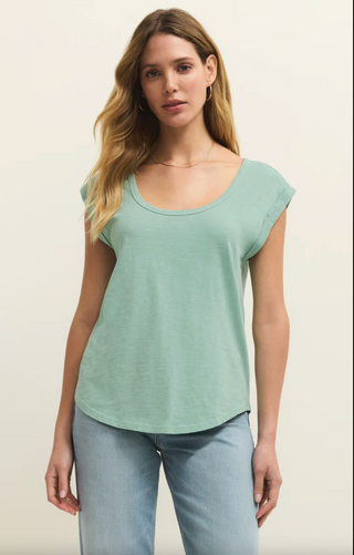 Per Diem Tee - Crystal Green