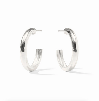Medium Havana Hoop - Silver