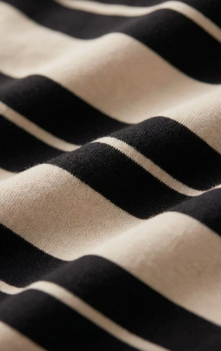 Stellan Striped Tee - Ash Black
