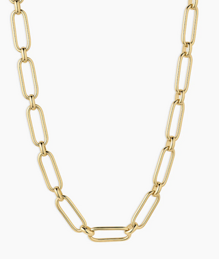 Zoey Statement Link Necklace - Gold