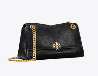 Charlie Quilted Small Shoulder Bag - Black