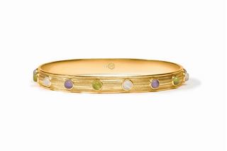 Cobblestone Stone Bangle - Multi-Stone Cat's Eye - Small