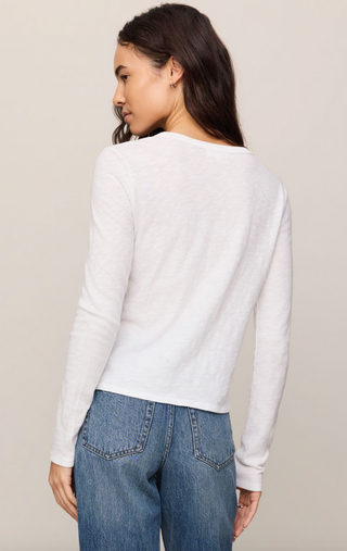 Junie L/S Tee - White