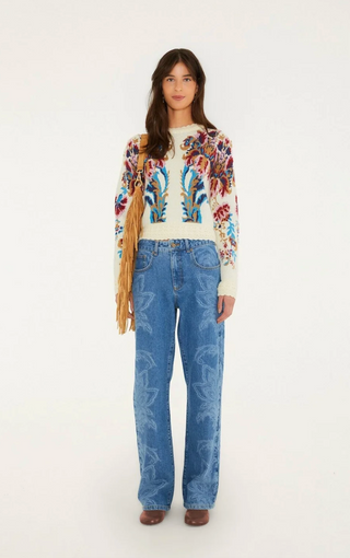 Knit Sweater - Arabesque Off-White