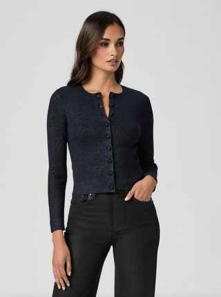 Anzu Cardigan - Navy Multi Stripe