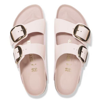 Arizona Big Buckle Natural Leather Patent - High Shine Light Rose