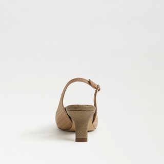 Bianka Slingback Pump - Buff Tan Raffia