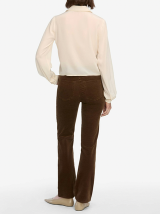Le Sleek Straight Corduroy - Bitter Chocolate