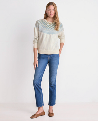 Crew Sweater - Fairisle Aqua Haze