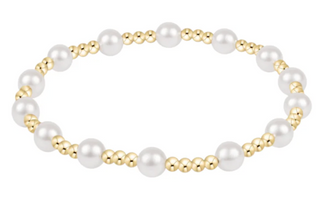 Sincerity Pearl 5mm Bracelet - Gold