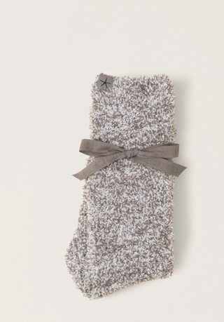 Cozychic Heathered Socks - Charcoal White