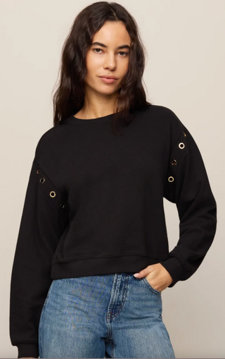 Axel Grommet Sweatshirt - Black