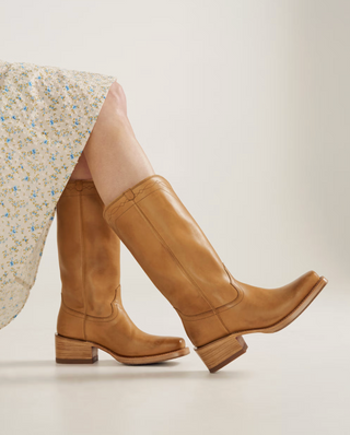 The Charlie - Camel/Cowhide