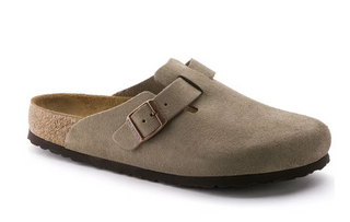 Boston Soft Footbed Suede Leather - Taupe