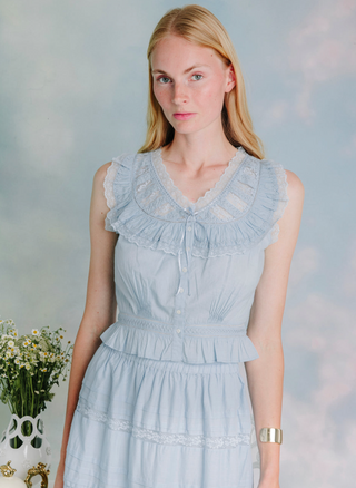 Wallis Top - Blue Bird