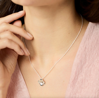 Bloom Delicate Necklace-Silver-OS