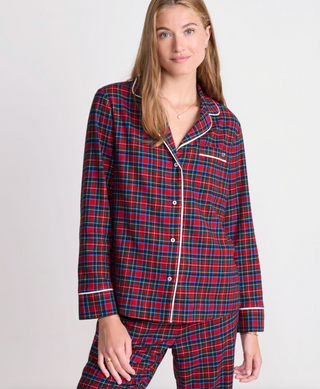 Flannel Sleep Set - Yuletide Tartan Red