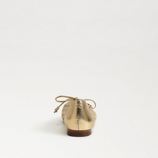 Marcie Ballet Flat - Amber Gold Faux Leather