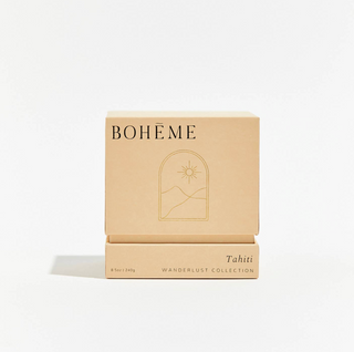 Boheme Scented Candle with Soy Wax Blend - Tahiti