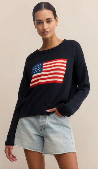 Sienna Patriot Sweater - Eclipse