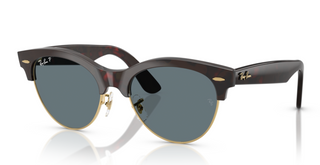 0RB2341 Clubmaster Way - Red Havana On Gold