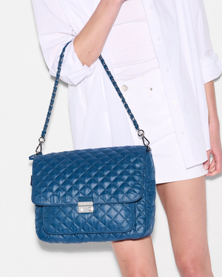 Large Crosby Lock Crossbody - French Blue
