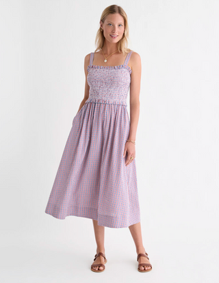 Terry Dress - Bay Stripe Navy