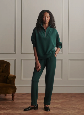 Hawley Half Zip Sweater - Ponderosa Pine